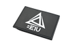 BE1U PVC 3D velcro patch in black and white at angle