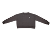 Anthracite sweatshirt front view with small white BE1U logo