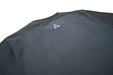 Black sweatshirt rear side view with BE1U colour logo