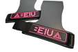 Black and pink BE1U hand grips strap view