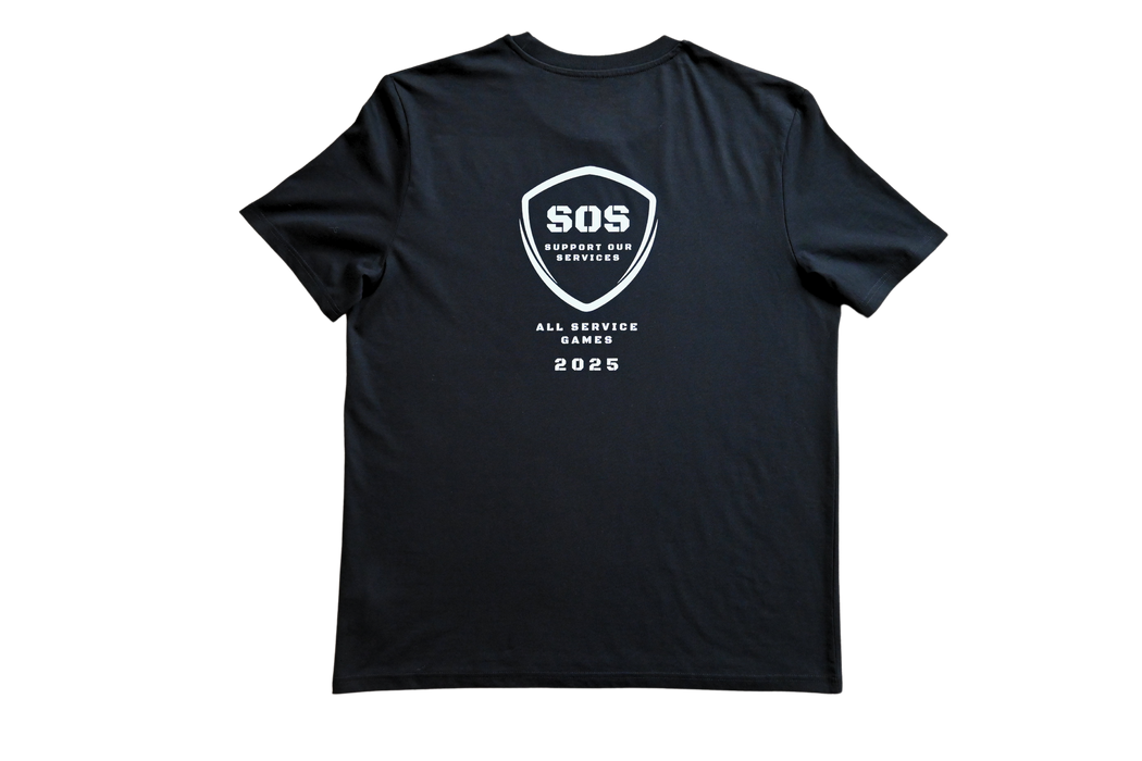 SOS BE1U ASG event tshirt rear