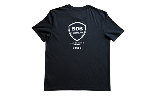 SOS BE1U ASG event tshirt rear